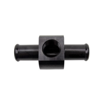 Picture of Wehrli 3/4in Hose Barb Straight w/ 1/2in NPT Port Billet Aluminum Adapter Fitting - Black Anodized