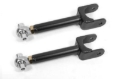 Picture of BMR 78-87 G-Body Upper Control Arms DOM Single Adj Rod Ends - Black Hammertone