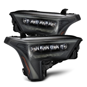 Picture of AlphaRex 22-23 Toyota Tundra NOVA-Series Headlights Alpha-Blk w/White DRL - Req 810029 OR 810030