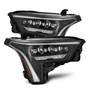 Picture of AlphaRex 22-23 Toyota Tundra NOVA-Series Headlights Black w/White DRL - Req 810029 OR 810030