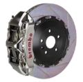 Picture of Brembo 17-23 540i Front GTR BBK 6 Piston Billet 405x34 2pc Rotor Slotted Type1-Nickel