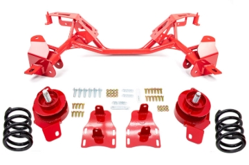 Picture of UMI Performance 82-92 GM F-Body LSX Engine Tubular K-Member w/ Weight Jack Kit (850lb.) - Red