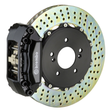 Picture of Brembo 00-06 Celica/03-07 Matrix/04-10 tC F GT BBK 4Piston Cast 2pc 328x28 2pc Rotor Drilled-Black