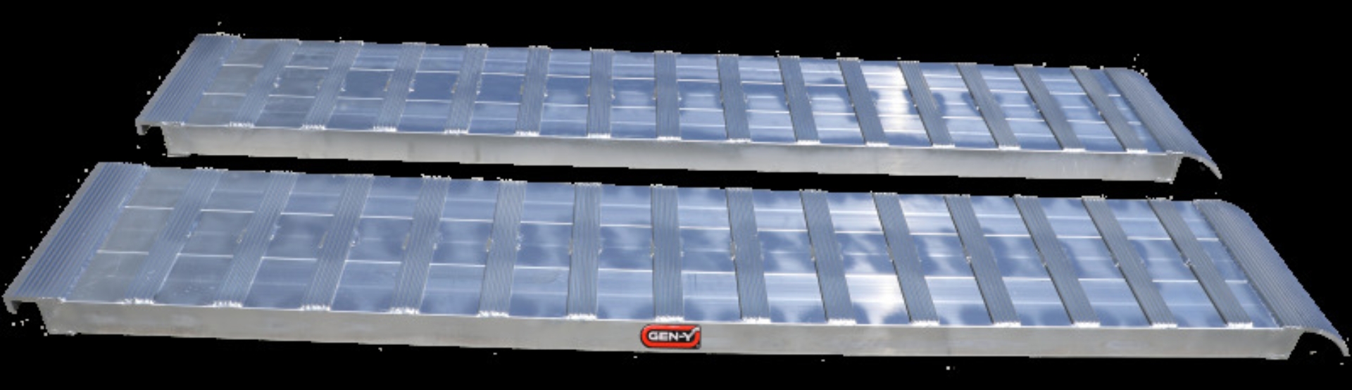 Picture of Gen-Y Extreme-Duty 8ft Aluminum Loading Ramps 15in x 96in 7K Capacity Per Ramp - Pair