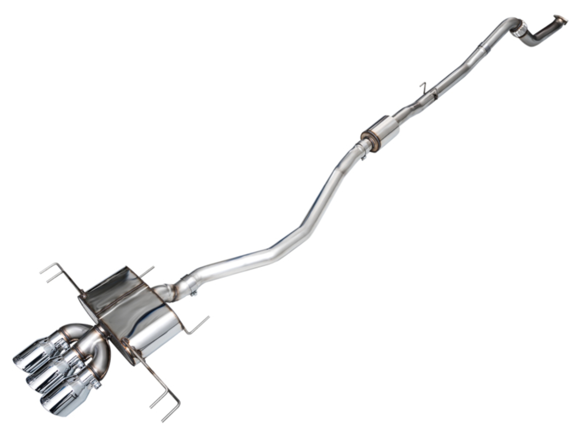 Picture of AWE Tuning 2023 Honda Civic Type R FL5 Touring Edition Exhaust w/ Triple Chrome Silver Tips