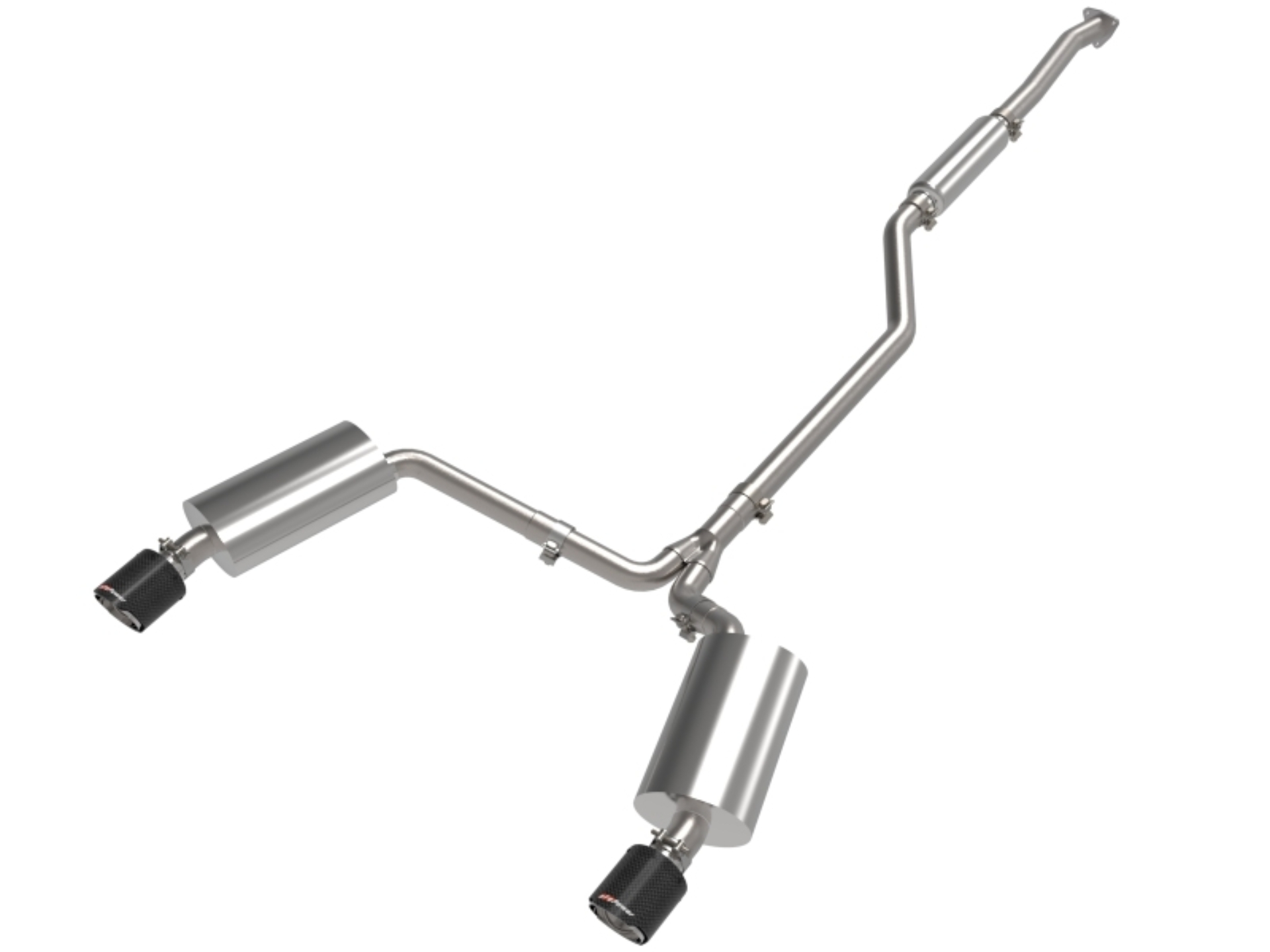 Picture of aFe 09-14 Acura TSX L4 2.4L Takeda 2-1/2in to 2-1/4in 304 SS Cat-Back Exhaust System w/ CF Tips