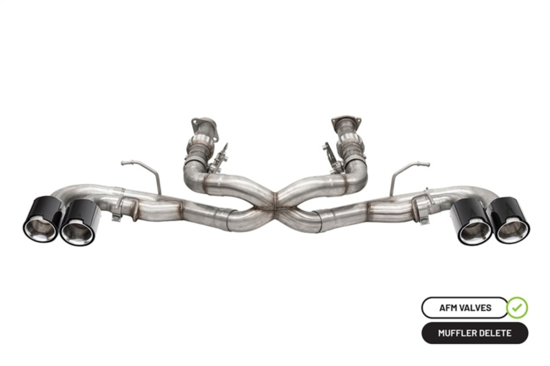 Picture of Corsa 20-25 Chevrolet Corvette C8 RWD 3in Xtreme Cat-Back Exhaust w/4.5in Carbon Fiber Polished Tips