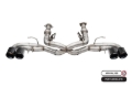 Picture of Corsa 2020-2025 Chevrolet Corvette C8 RWD 3in Track Cat-Back Delete Exhaust w/4.5in CF Black PVDTips