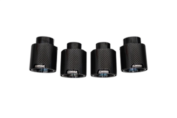 Picture of Corsa 20-25 Chevrolet Corvette C8 RWD 4.5in Carbon Fiber Black PVD Tip Kit (For Corsa Exhaust Only)