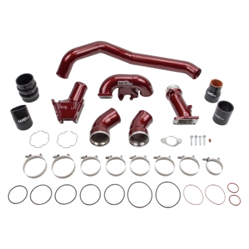 Picture of Wehrli 06-07 GMC/Chevrolet 6.6L Duramax Stage 1 High Flow Intake Bundle Kit - Gloss Black