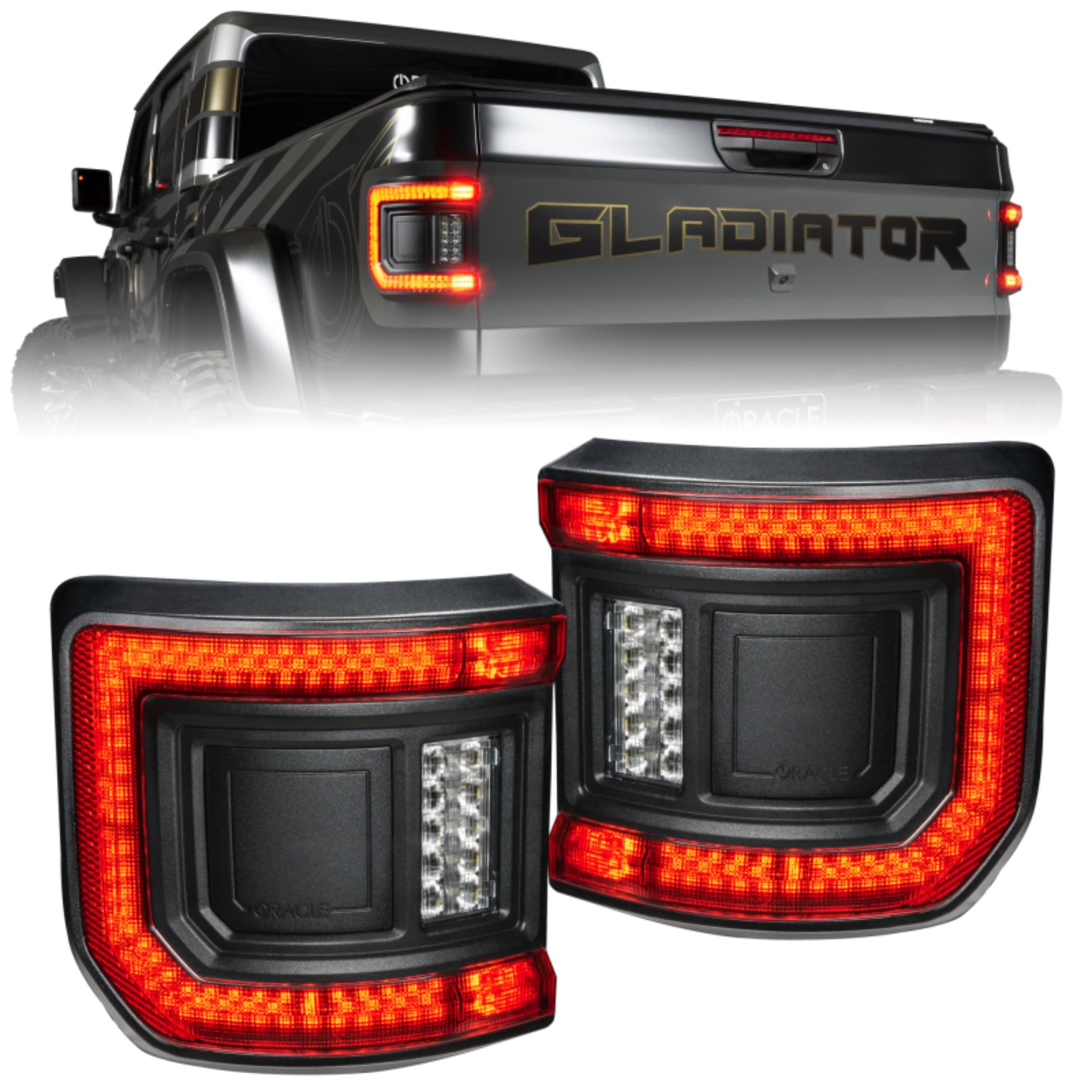 Picture of Oracle 2020+ Jeep Gladiator JT Flush Mount LED Tail Lights - Tinted Lens