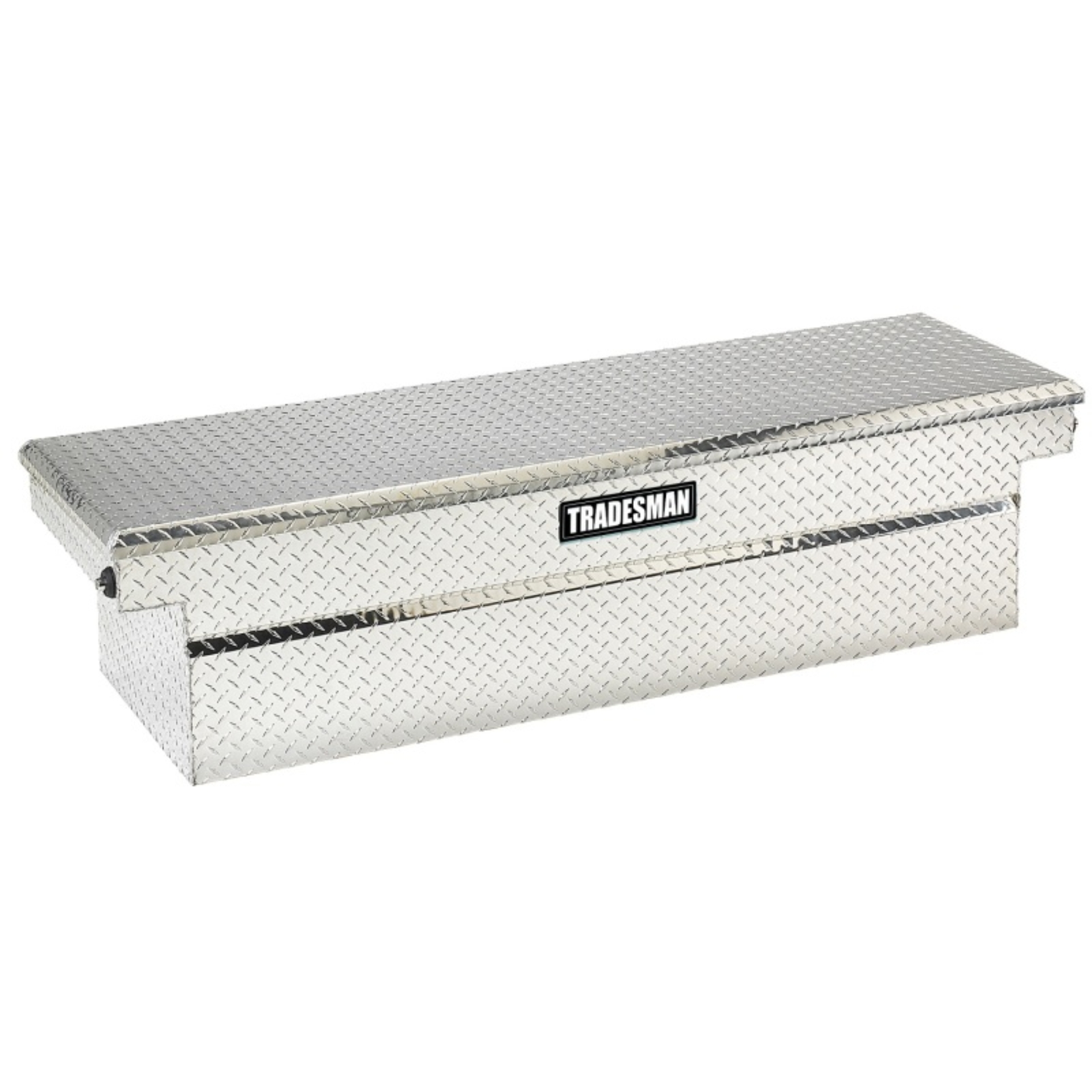 Picture of Tradesman Aluminum Single Lid Cross Bed Truck Tool Box Deep Well/Push Button (71in.) - Brite
