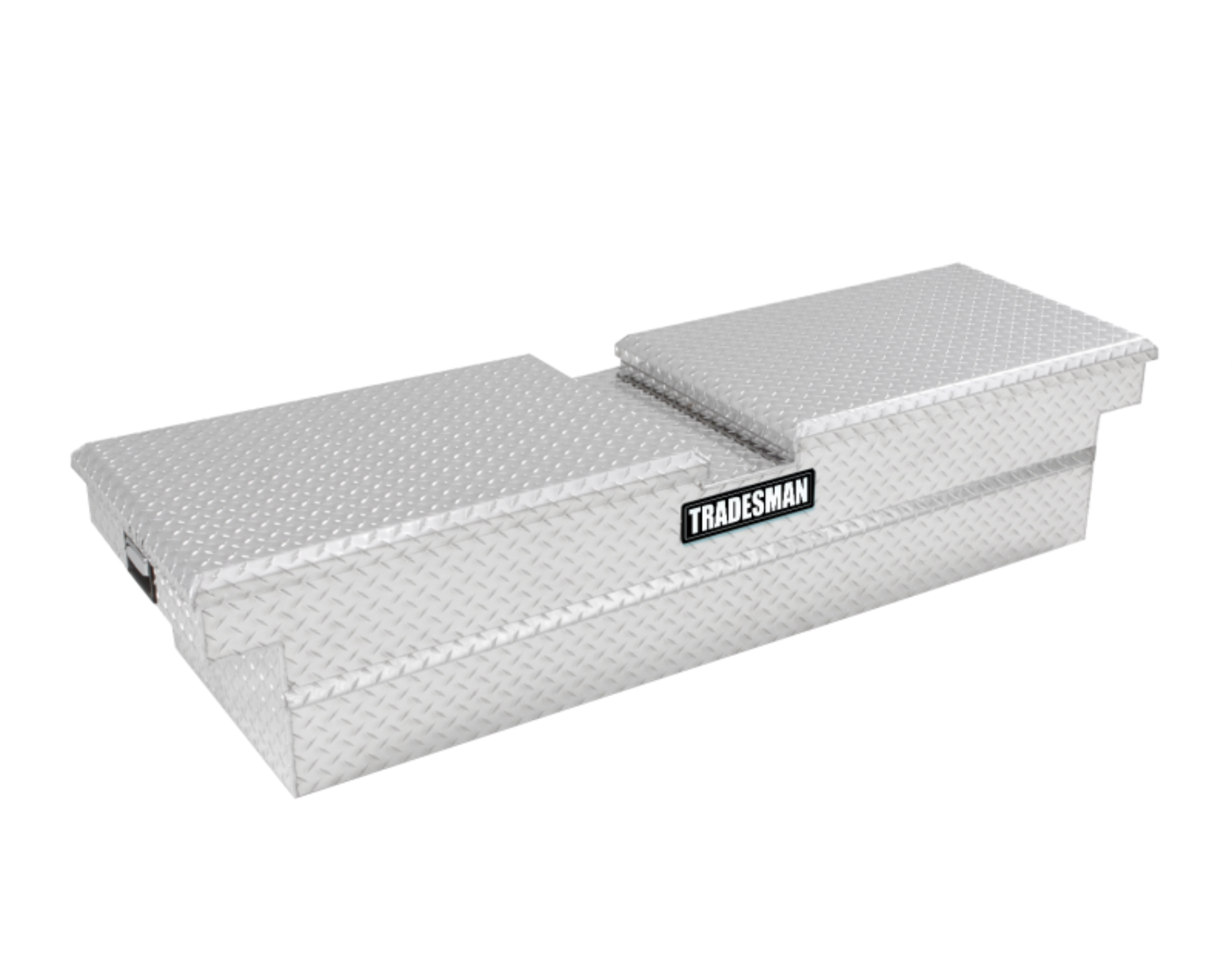 Picture of Tradesman Aluminum Gull Wing Cross Bed Truck Tool Box w/Push Button (70in.) - Brite