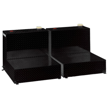 Picture of Tradesman Aluminum Twin L-Shape Liquid Storage Tank (96 Gallon Capacity) - Black