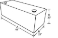 Picture of Tradesman Steel Rectangular Liquid Storage Tank (Full Size) - White