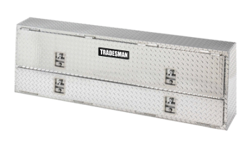 Picture of Tradesman Aluminum Professional Rail Top Mount L-Wing Box (72in.) - Brite