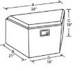 Picture of Tradesman TRA Trailer Tongue Box-Alum Truck Boxes & Storage - 76120