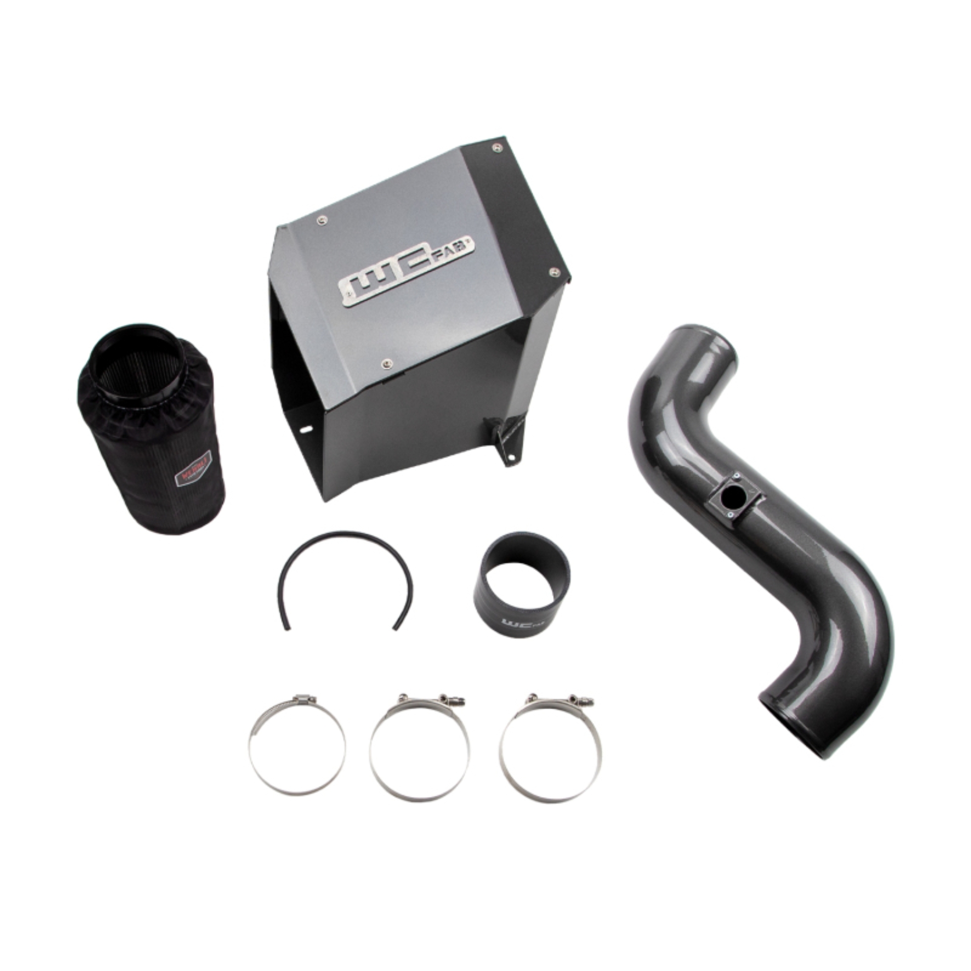 Picture of Wehrli 06-07 Duramax LBZ 4in. Intake Kit w/ Air Box - Candy Red