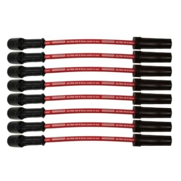Picture of Moroso GM LS/LT 8.5mm Ultra 40 11in Long Wire Set w/o Alum Heatshield - Red