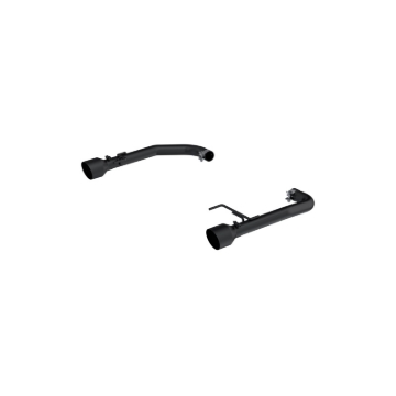 Picture of MBRP 15-23 Ford Mustang 2.3L EcoBoost Black 2.5in Axle Back Dual Split Rear Exit (Race Version)