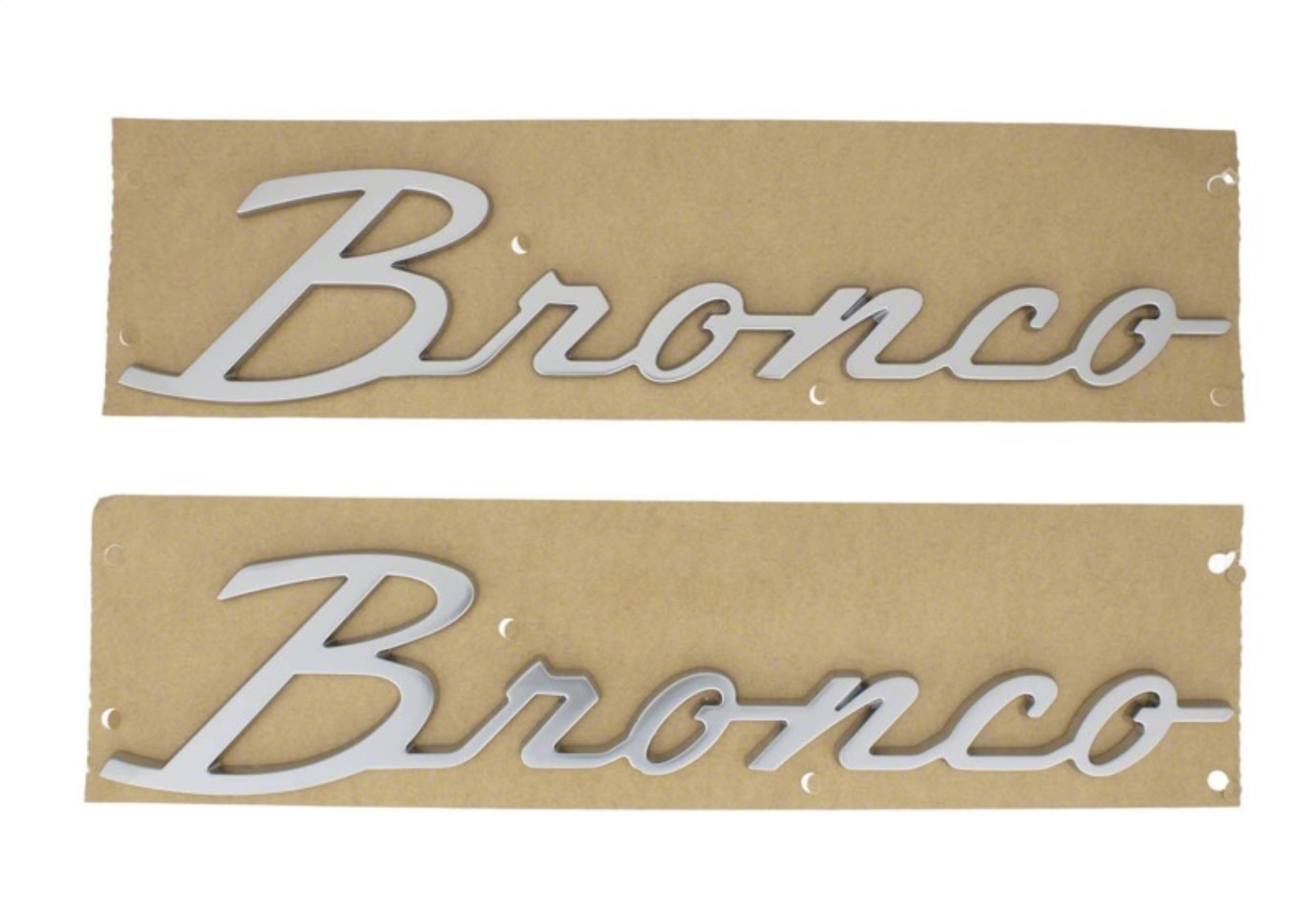 Picture of Ford Racing 21-23 Bronco Script Fender Badge - Silver