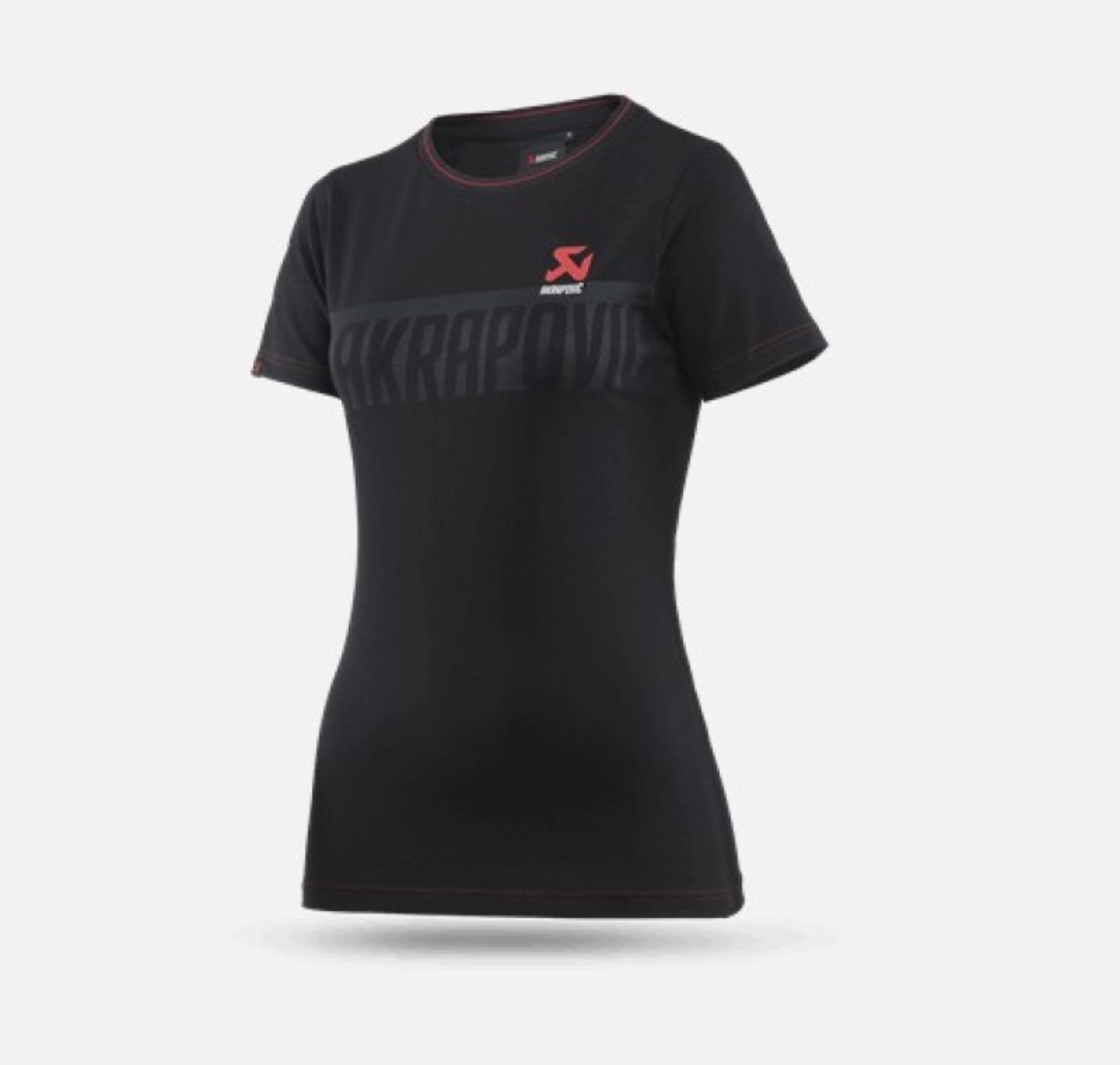 Picture of Akrapovic Womens Corpo T-Shirt Black - XL