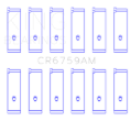 Picture of King Engine Bearings Honda C32A / C35A Connecting Rod Bearing Set (Size 0.25)