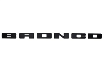 Picture of Ford Racing 2021+ Bronco Grille Lettering Overlay Kit - Black