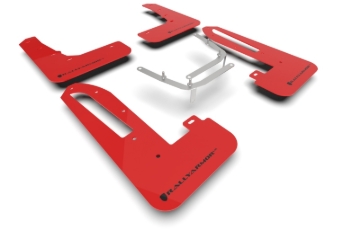 Picture of Rally Armor 23-26 Honda Civic Type R Red Mud Flap Black Logo