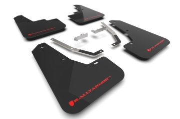 Picture of Rally Armor 24-26 Subaru Crosstrek Black UR Mud Flap Red Logo