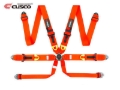 Picture of Cusco Universal 6 Point 3in Shoulder 3in Lap w/ Eyebolts (7/16-20UNF Thread) FIA Racing Harness- Red