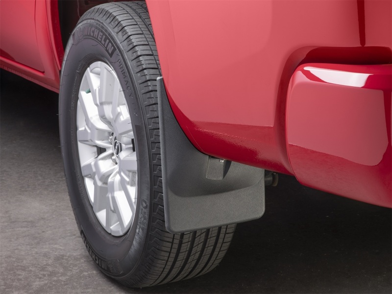 Picture of WeatherTech 22-23 Nissan Frontier D41 (No Pro-X/Pro-4X) No Drill Rear MudFlaps - Black