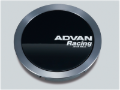 Picture of Advan 73mm Flat Center Cap - Gloss Black/Hyper Ring+White Letters