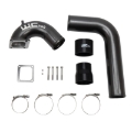 Picture of Wehrli 03-07 Dodge 5.9L Cummins 3.5in Intake Horn & Driver Side Intercooler Pipe Kit - Flat Black