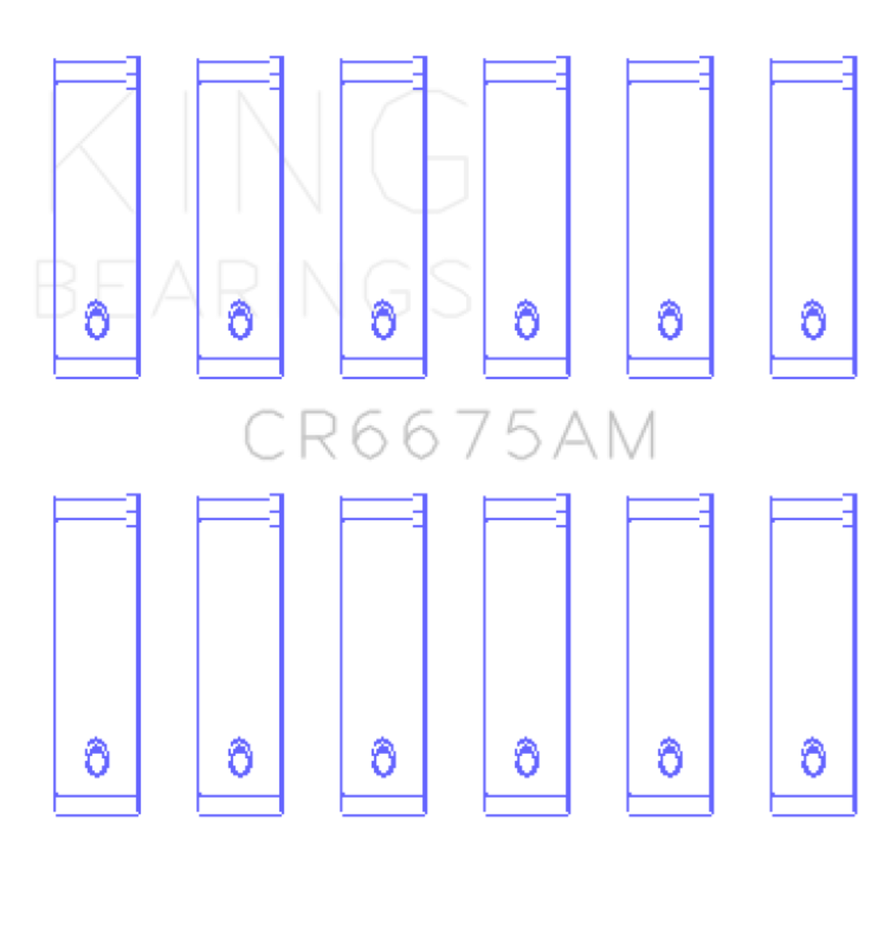 Picture of King Engine Bearings Chrysler 3.3/3.6 V6 Rod Bearing Set (Size STD)