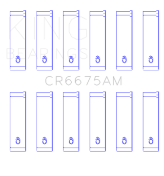 Picture of King Engine Bearings Chrysler 3.3/3.6 V6 Rod Bearing Set (Size STD)