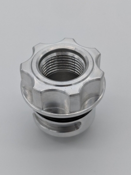 Picture of Granatelli GM LS/LT / Ford Coyote -10AN ORB Female Threaded Insert Vented Oil Fill Cap - Natural