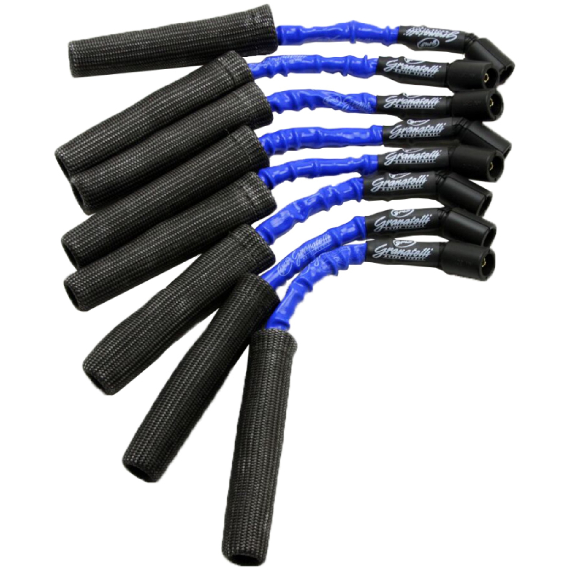 Picture of Granatelli 99-23 GM LS2/LS3/LSA/LS7/LS9 Hi-Perf Coil-Near-Plug Conn Kit w/Blue Jacket/Blk Sleeve