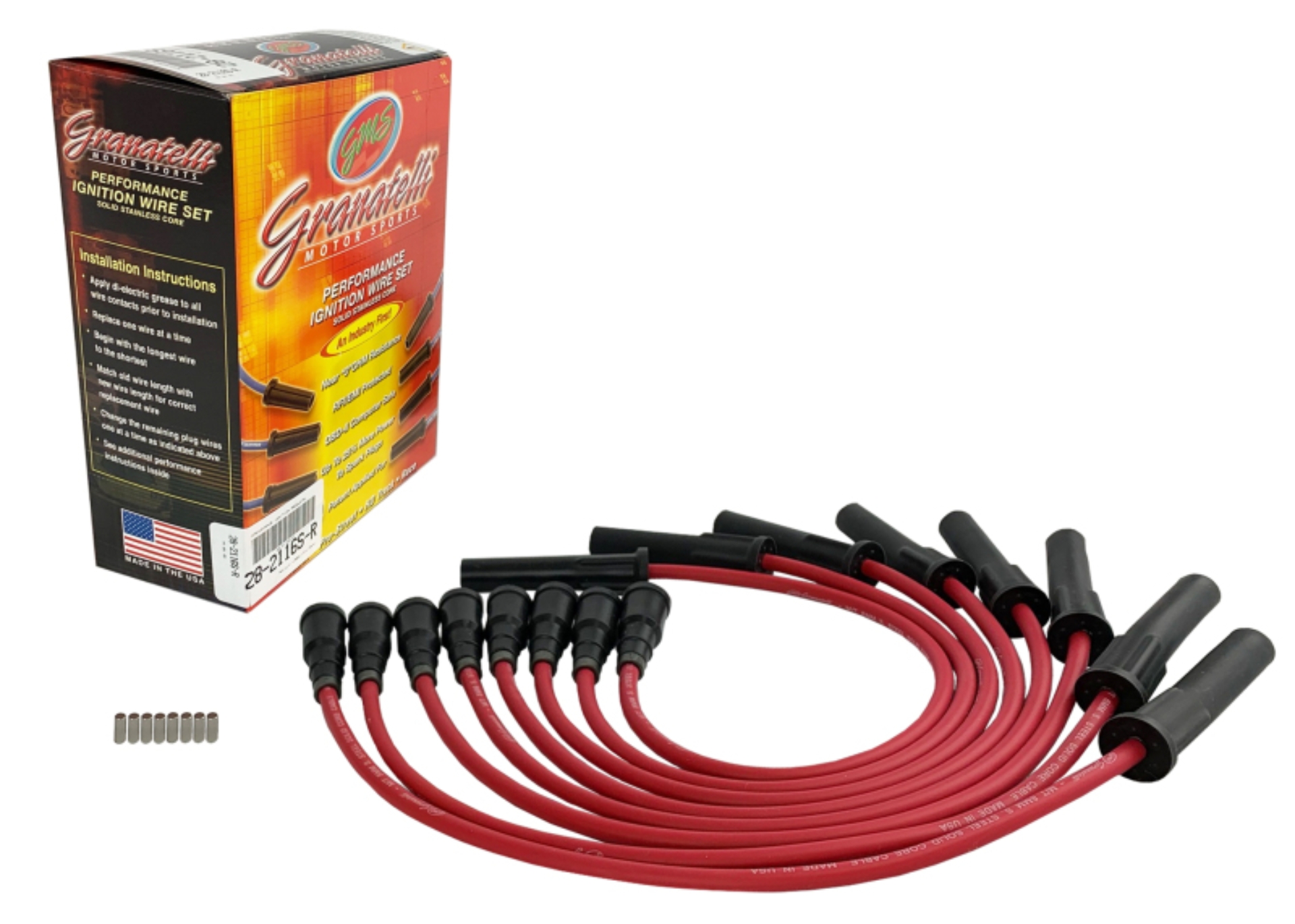 Picture of Granatelli 10-14 Ford 6.2L Ignition Wires - Red (Excl Coil Packs)