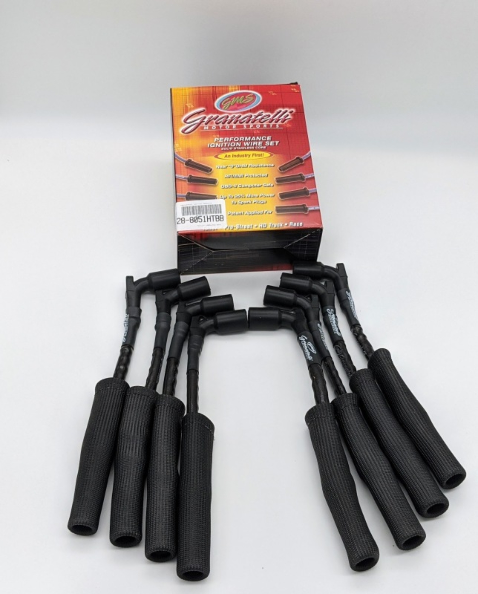 Picture of Granatelli 20-23 GM LT2 6.2L Hi-Perf Coil-Near-Plug Wire Connector Kit w/Blk Jacket/Blk Sleeve