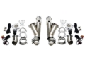 Picture of Granatelli 3.5in Aluminized Mild Steel Electronic Dual Exhaust Cutout System w/Slip Fit & Band Clamp