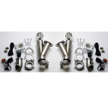 Picture of Granatelli 4.0in Stainless Steel Electronic Dual Exhaust Cutout w/Slip Fit & Band Clamp