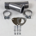 Picture of Granatelli 2.0in Aluminized Mild Steel Manual Exhaust Cutout w/Slip Fit/Band Clamp