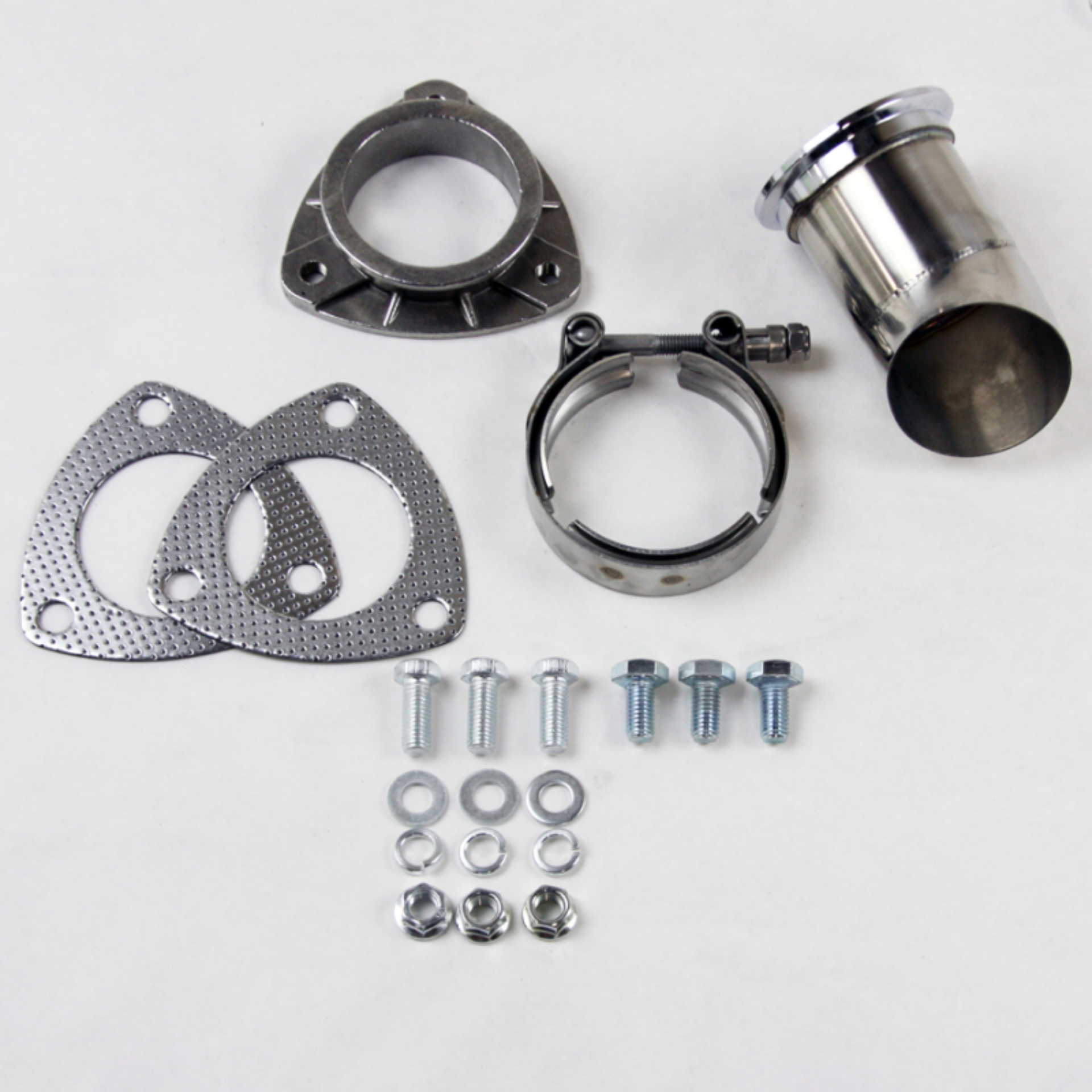 Picture of Granatelli 2.5in 304SS Turn Down w/V-Band & Gaskets