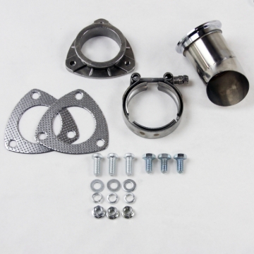 Picture of Granatelli 2.5in 304SS Turn Down w/V-Band & Gaskets