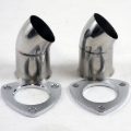Picture of Granatelli 2.5in 304SS Turn Down w/3-Bolt Flange & Gaskets (Pair)