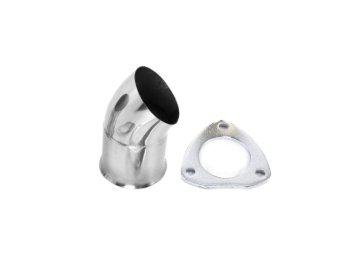 Picture of Granatelli 2.5in 304SS Turn Down w/3-Bolt Flange & Gasket