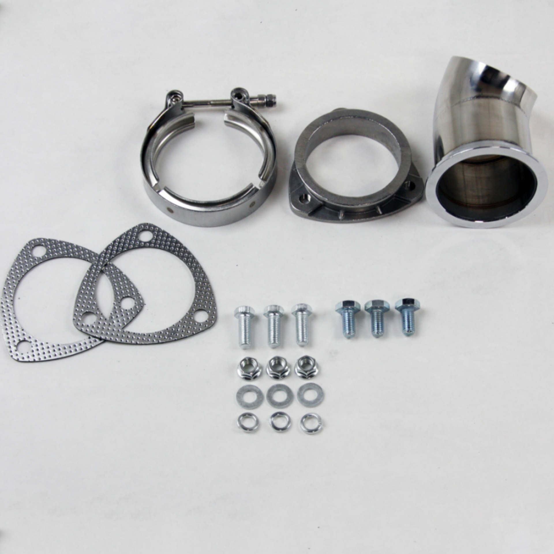 Picture of Granatelli 3.0in 304SS Turn Down w/V-Band & Gaskets