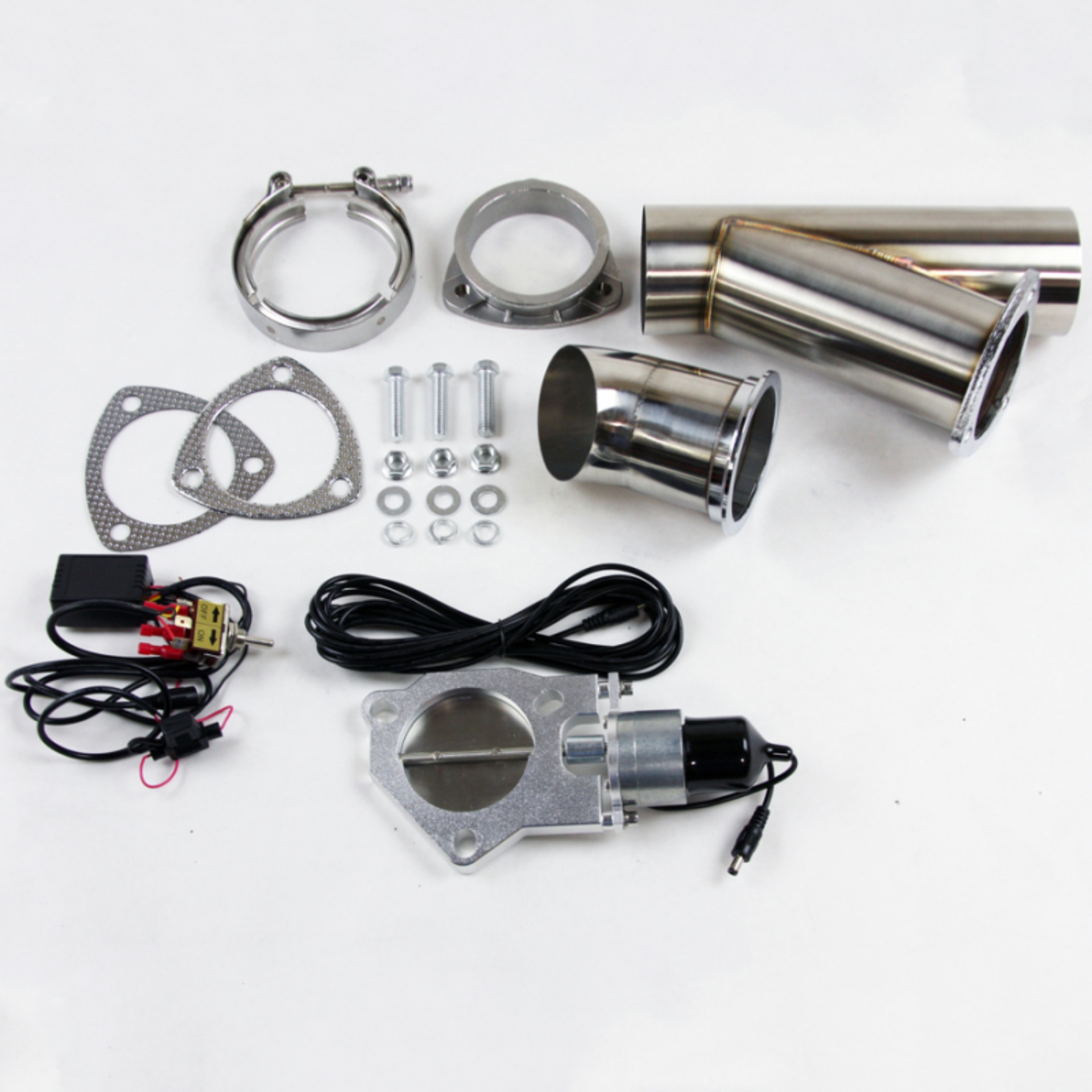 Picture of Granatelli 4.0in Stainless Steel Electronic Exhaust Cutout