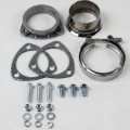 Picture of Granatelli 3in V-Band to Straight Connection Cutout w/Gaskets (3-Bolt)